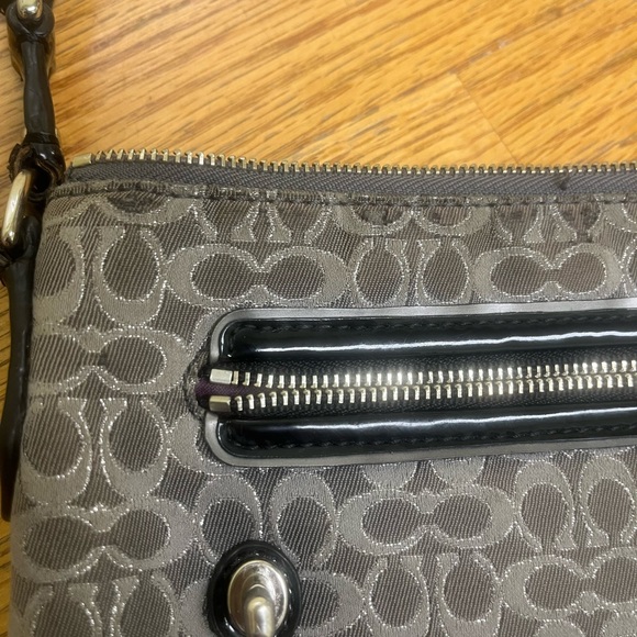 Coach Gray and Black Women's small crossbody - Picture 6 of 16